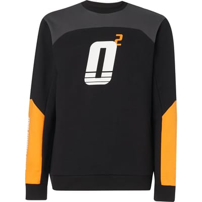 Oakley Lange Mouw Crew Neck Heren Zwart Racing Team Top 472544 02E
