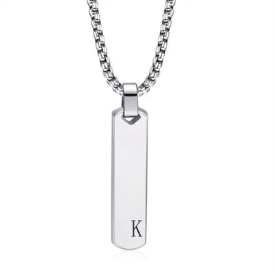 Livano Ketting - Heren - Staal - Nep zilver - Met Hanger - K