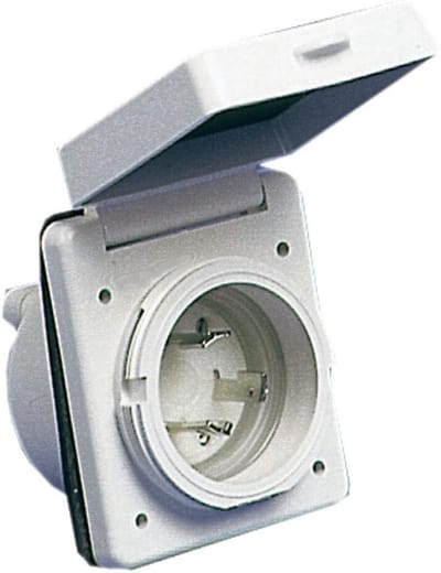 Waterdicht Stopcontact met Stekker 30A Wit - IPX7 Geschikt voor Buiten en Natte Ruimtes