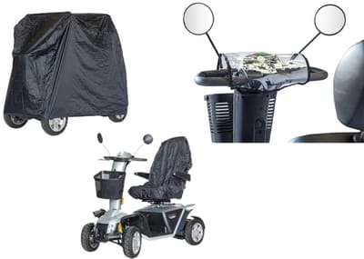 Zorgmiddelenaanhuis - Scootmobiel Voordeelset - zitting beschermhoes - dashboardbeschermer - afdekhoes - voordelig pakket