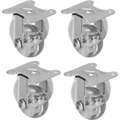 4 stuks Industriële Zwenkwielen Set Zware Zwenkwielen Transparante Rollende Zwenkwielen Accessoire