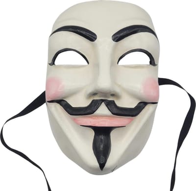Handgemaakt V for Vendetta masker - Anonymous makser - Guy fawkes masker - Bitcoin masker