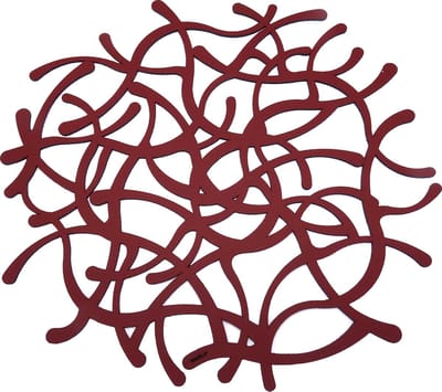 NOOBLU Deco onderlegger TUMBL - Ruby red - Diameter: 30 cm