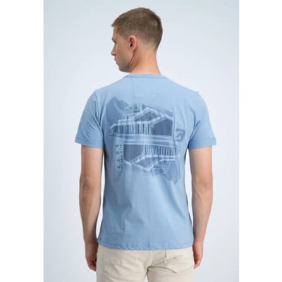 Gabbiano T-shirt Backprint Jersey Silky Finish Allure Blue (1566116 Zan - 224)