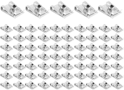 Dailygoods- U-clip 75 Stuks - Bevestigingsclips Auto - Motorfietsaccessoires - Duurzaam Mangaanstaal - Hoge Sterkte - Gemakkelijk Mee Te Nemen