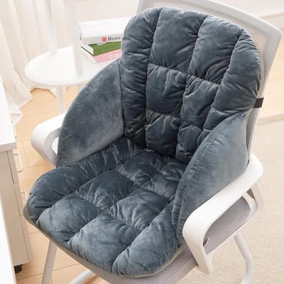 Coussin Chauffant de Siège Coussin Chauffant Électrique Dossier de Chaise de Bureau Tapis Thermostatique Intégré Température Réglable 220V 45X50X45cm black