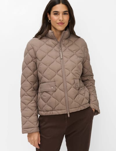 Brax Dames Jas  Style KYLA warm greige, lichtbruin, maat 38