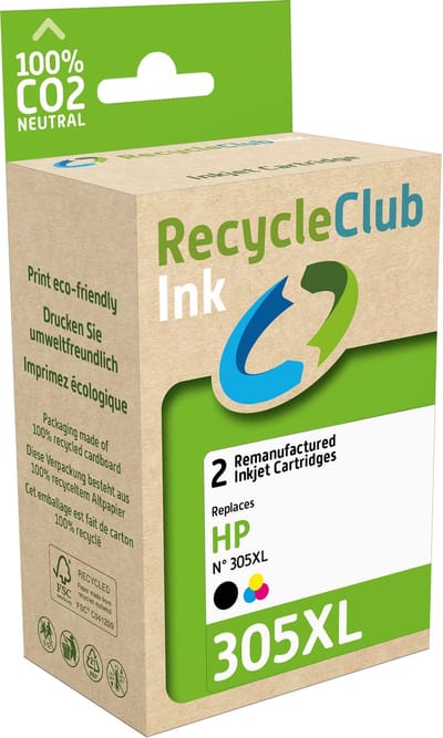 RecycleClub Cartridge compatibel met HP 305 XL Multipack K10605RC