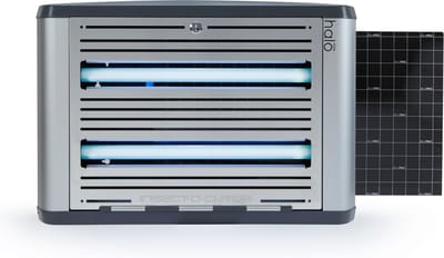 Insect-O-Cutor Halo30 Zilver (HL30) - Vliegenlamp / Insectenlamp - Geschikt voor ruimtes tot 80m² - Gemaakt van metaal, aluminium & kunststof - HACCP geschikt