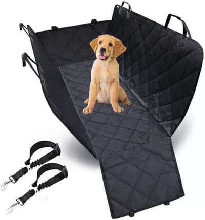 Hondendeken Auto - Beschermhoes Huisdier - Veilig Vervoer - Waterdicht En Antislip - 137 x 147 cm - Zwart
