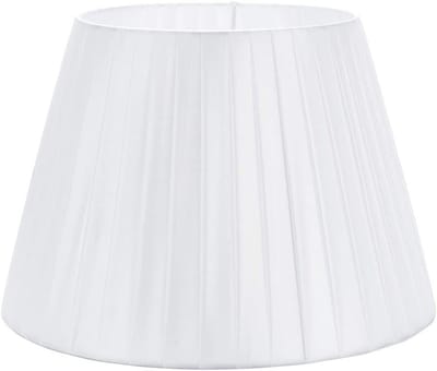 Stijlvolle 15.7 Inch E27/E14 Schuiflampenkappen van Zijde voor Tafellampen en Vloerlampen, Wit, 25cm x 28cm x 40cm, Perfect voor Interieurdecoratie en Verlichting