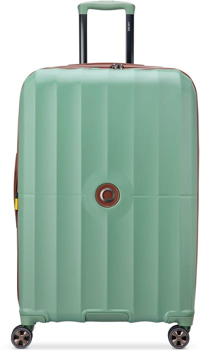 Delsey Carrousel 2 Grote Reiskoffer 76 cm Expandable – 112L – 5 kg – Polycarbonaat – TSA Slot – Zip SECURITECH® 2 – 5 Jaar Garantie - Sage Green