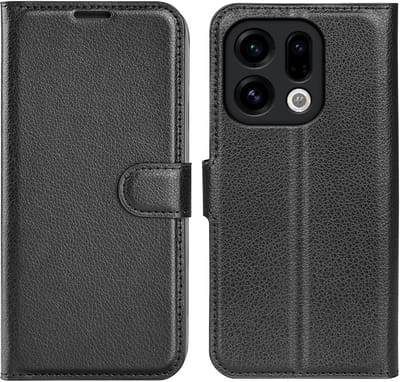 Coverup Hoesje - Geschikt voor OPPO Find X9 Hoesje - Coverup Book Case - Zwart