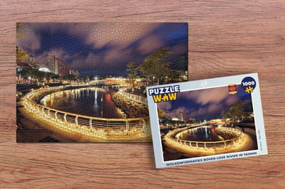 Puzzel Wolkenformaties boven Love Rivier in Taiwan - Legpuzzel - Puzzel 1000 stukjes volwassenen