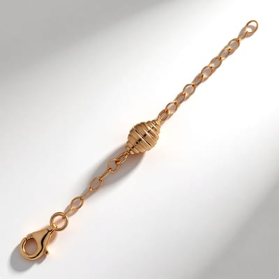 Cavill - Zilveren ketting met rosé vergulde magneetsluiting - 925 Sterling Zilver - 60 mm - Stevig en elegant - Luxe accessoire voor dames