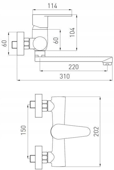 Ferro Algeo Wandkraan Keuken Chroom BAG5