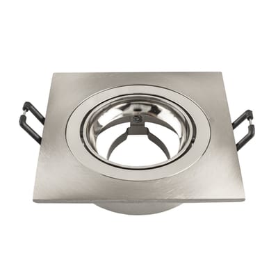Ledvion - 1X LED Inbouwspot Sevilla - RVS - Ø92 mm - GU10