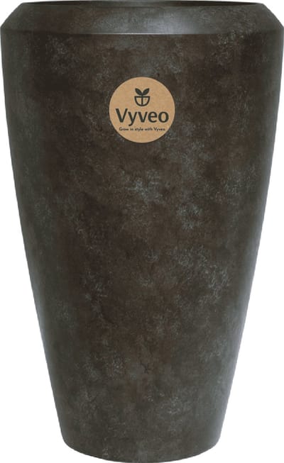 Vyveo - Vaas Nalou - 55x86 - Goud metallic - Bloempot voor binnen en buiten - Lichtgewicht - Breukbestendig - Vorstbestendig - UV-bestendig
