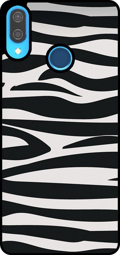 Smartphonica Telefoonhoesje Geschikt voor Huawei P20 Lite / Nova 3E met zebra opdruk - TPU backcover case zebra design - Zwart Wit geschikt voor Huawei Nova 3E;Huawei P20 Lite (2018)