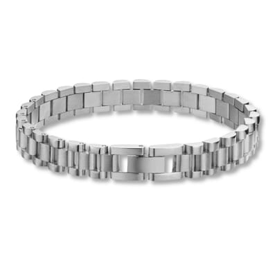 Marama - Schakelarmband Lou Zilver S -stainless steel met zilver plating - damesarmband - schakelarmband - stevige sluiting - nikkelvrij - cadeau dames