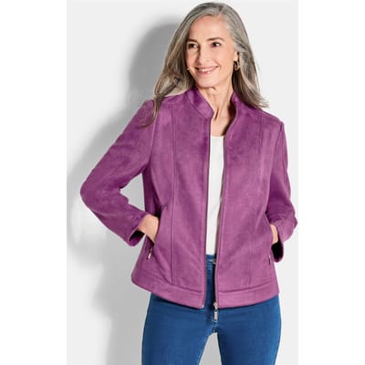 Goldner Blouson Elegante veloursjas met opstaande kraag