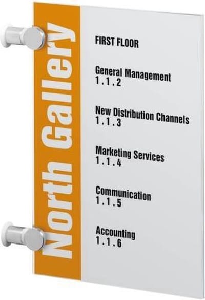 Durable Crystal Sign - Banner - Deurbord - Naambord - 210 x 297 mm