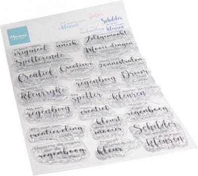 Clear Stamps, Kleurige groetjes, CS1166