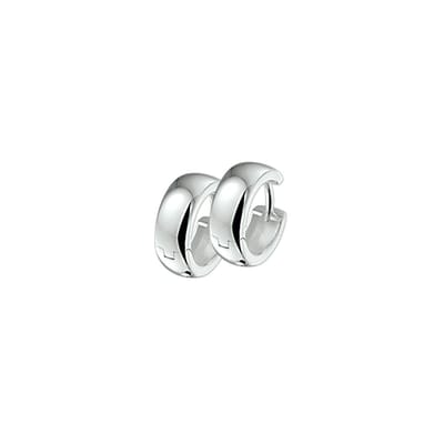 The Jewelry Collection Klapoorringen Bol - Zilver
