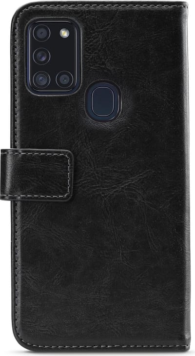 Mobilize - Samsung Galaxy A21s Hoesje - Elite Gelly Wallet Book Case Zwart