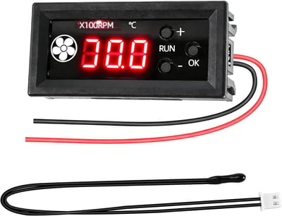 PWM Ventilator Controller 12V met Digitale Temperatuur- en Toerentalweergave - 4-pins PC Ventilator Snelheidsregelaar