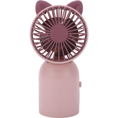 Ventilateur portatif mignon d'apparence de chat, chargement USB, ventilateur portable, interrupteur à une touche, mini ventilateur portable pour