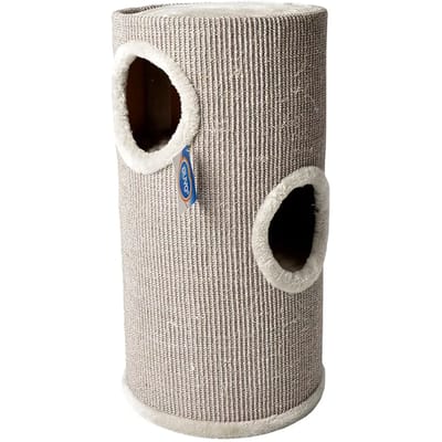 Duvo+ Krabpaal Tower - Krabpaal - 36cm x 35cm x 70cm - Grijs