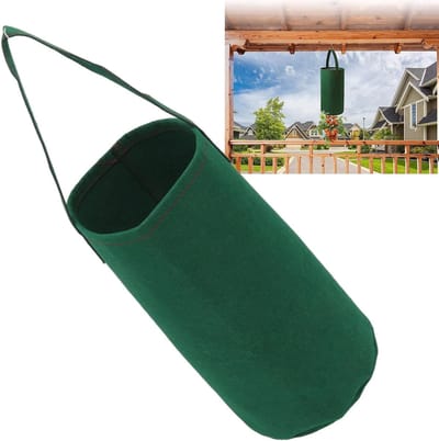 Ondersteboven Tomaat Kruid Aardbei Plantenbak - Hangende Tomaat Aardbei Kweekzakken met Omgekeerd Ontwerp - Stof Materiaal - Gemakkelijk Te Verplaatsen - Duurzaam en (Groente)