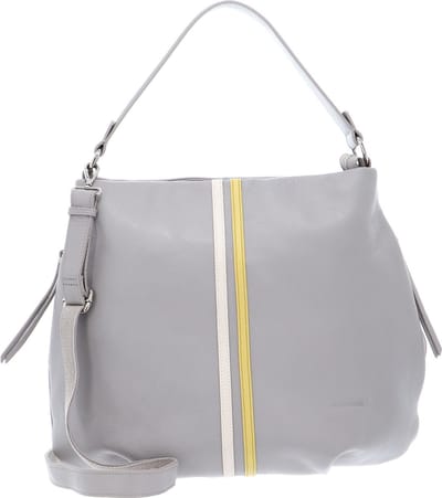 FREDsBRUDER Leren Schoudertas Shopper Summer Rally Raid Light Grey Grijs