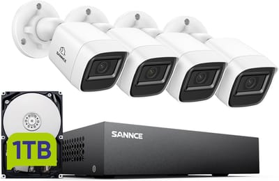 Bewakingscamerasysteem - CCTV Recorder - Huis Beveiligen - Hybride 5-in-1 - 8 Kanaals - Wit