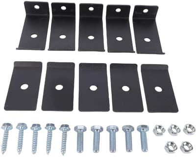 Montageset Gaaspaneel - Hekwerk Bevestiging - Stevig Ophangen - Koolstofstaal Constructie - 8.8x2.8x4cm