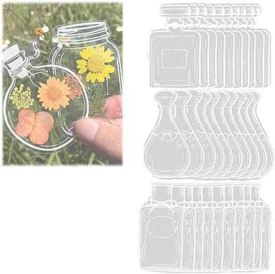 DIY Boekmerken met Gedroogde Bloemen - 30 Stuks Transparante Bladwijzers voor Boeken en Creatieve Projecten