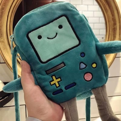 Nieuwe Adventure Time Pop Kawaii Abao Spelconsole Creatieve Pluche Portemonnee Speelgoed Verjaardag Kerstcadeau voor Kinderen black