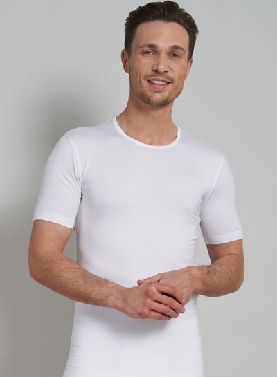 Gotzburg heren T-shirt met O-hals (1-pack) - wit