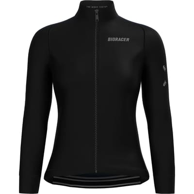 BIORACER Tempest - Wielervest Winter/Tussenseizoen - Dames - Zwart Eclipse - Winddicht & Thermisch - Maat S