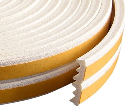 E-profiel afdichting 6M – Rubber, voor deur en raam, geluidsisolatie