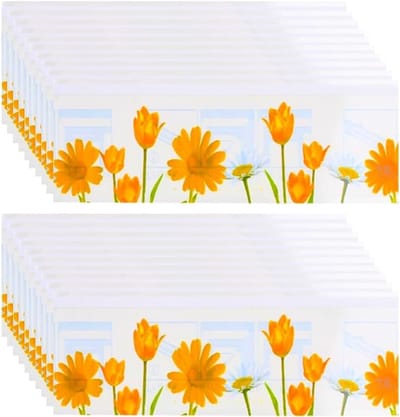 Effectieve Vliegenvallen Set van 30 Stuks, Ideaal voor Binnengebruik, Fruitvlieg en Insectenbestrijding met Plakstrip en Aantrekkelijke Bloemmotieven