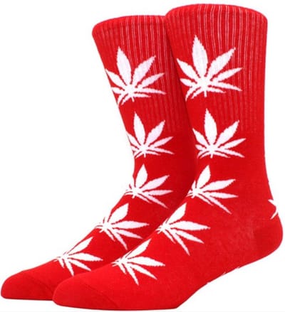 Finnacle - Wietsokken - Cannabissokken in rood-roze voor zowel mannen als vrouwen! Maat 36-45