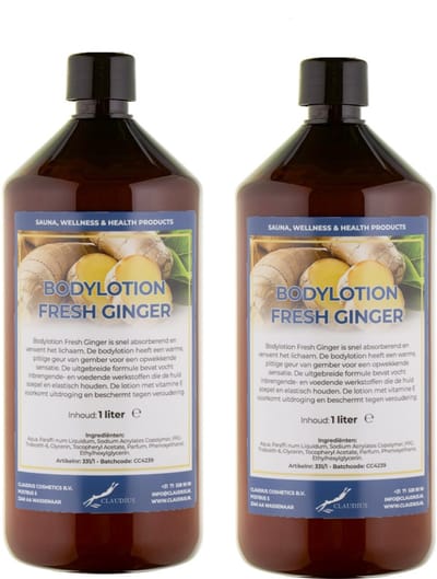 Bodylotion Fresh Ginger 1 Liter - set van 2 stuks