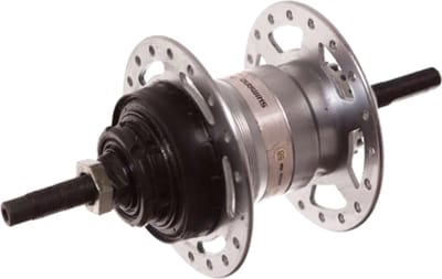 Shimano Achternaaf met 3 versnellingen en rollerbrake - 36 spaaks - Zilver - Staal