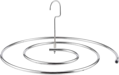 Spiraal Quilt Hanger - Matras Droogrek - Lakens Drogen - Vochtbestendige Coating - 42 cm Breed - Zilver