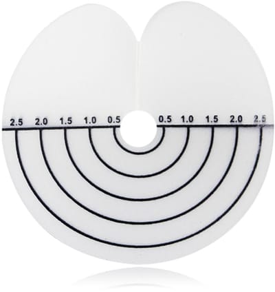 Dailygoods- Haarverlenging Set 25 Stuks - Hittebescherming - Afstandhoudersjabloon - Professioneel Gebruik - Thermisch Isolatieontwerp - Gegradueerde Sjablonen 5,5 cm - Haaraccessoires
