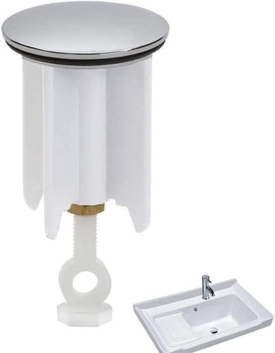 Universele Wastafelsifon Stop Universeel, Verstelbare Badkamer & Keuken Afvoerstop 40mm