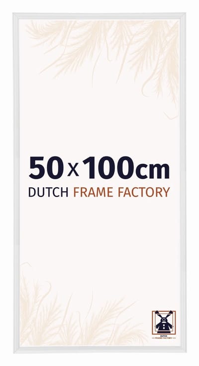 Fotolijst 50x100 cm - Kunststof - Wit Hoogglans - Angers