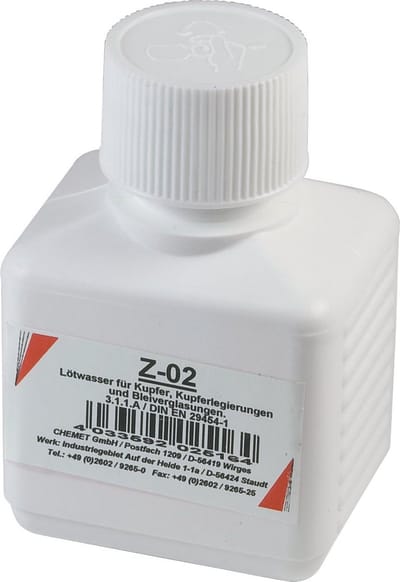 SW-Stahl 62040L soldeerwater in kunststof fles, 50 ml volgens DIN EN 29454-1